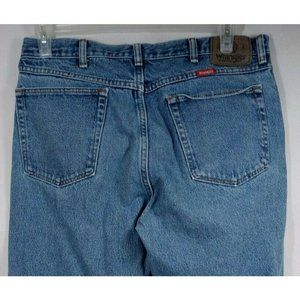 Vintage Wrangler Men’s Denim Blue Jeans Size 36 x 30 Red Tab